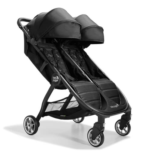 Baby Jogger City Tour 2 Double Stroller Compact & Sleek Twin Design with Easy-To-Maneuver Features Ideal for Growing Kids Plush Imported