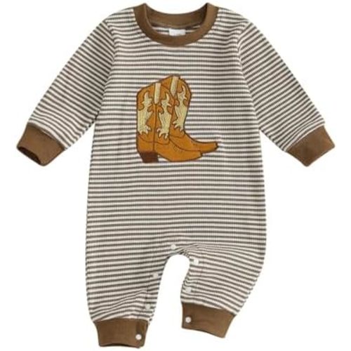 Tsnbre Newborn Boy Girl Outfits Rib Knit Romper Long Sleeve Farm Chicken Bodysuit 0 3 6 9 12 Months Netural Baby Clothes