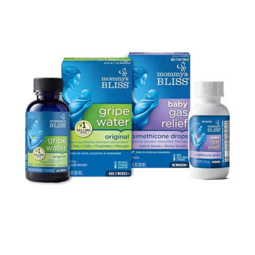 Mommy's Bliss Gripe Water & Baby Gas Relief Drops Combo Pack, Relieves Gas, Colic, Hiccups & Fussiness, Gentle for Babies, Total 3 oz