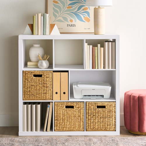 Better Homes & Gardens 6 Cube Organizer with Storage Cubbies, White Texture