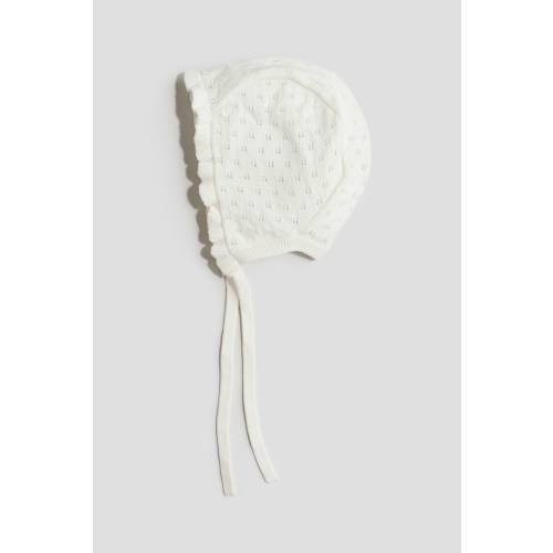 KNIT COTTON BONNET