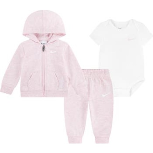 Full-Zip Hoodie, Bodysuit & Pants Set, NB (0-3m)