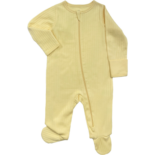 Wonder Nation Baby Gender Neutral Zip Front Footed Sleep N Play Pajamas, Sizes Preemie-6/9 Months