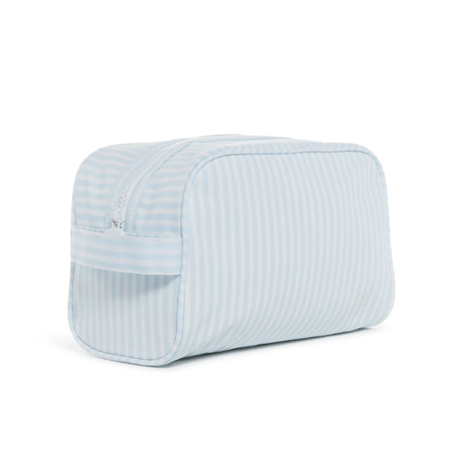 Stowaway Toiletry Bag, Pimlico Stripe Blue