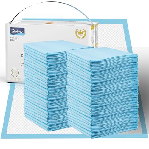 Baby Disposable Changing Pad, 100 Count Thicken and High Absorb Incontinence Changing Pad with Breathable, Waterproof, Soft Non-Woven Fabric, Underpad 13X18 inch- Extra Thick