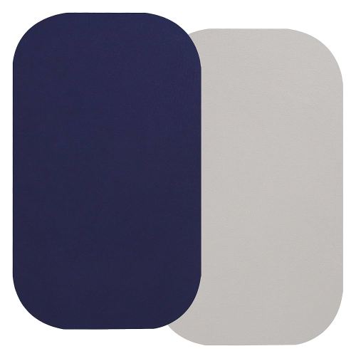 100% Organic Cotton Bassinet Sheets Compatiable with ANGELBLISS & Ronbei Baby Bassinet Bedside Sleeper, 2 Pack Jersey Knit Fitted Sheet for Baby Boy and Girl, Navy and Fog Grey