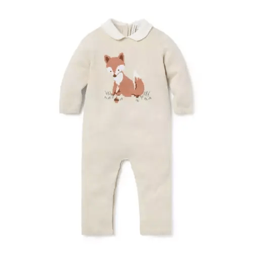 Baby Fluffy Bunny Heather Baby Fox One-Piece by Janie and Jack