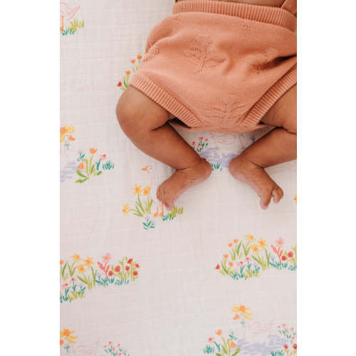 Clementine Kids Garden Goose Crib Sheet