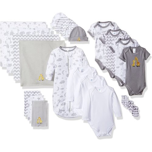 Spasilk Baby Essential 23 Piece Layette Set for Newborns and Infants, 0-6 Months