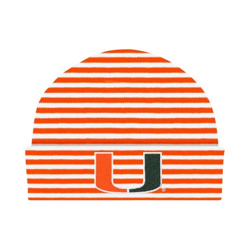 Creative Knitwear College Baby Striped Knit Cap - Team Logo, Multiple Colors for Baby Boys & Girls, (0-3 Months)