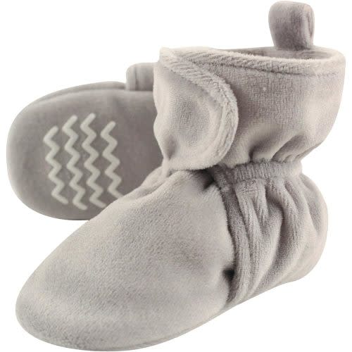 Hudson Baby Baby Girls' Cozy Velour Booties