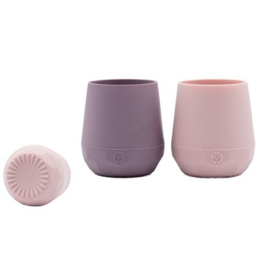 Weesprout Silicone Baby Training Cups, Set Of 2 Soft Silicone Cups - Matte Pink & Matte Purple
