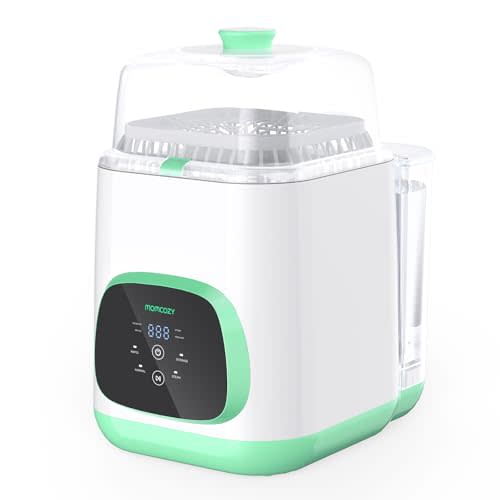 Momcozy KleanPal Pro Baby Bottle Washer - Sterilizer & Dryer Combo for Easy Cleaning - Bottle Washer Machine for All Bottles, Pump Parts & Baby Item Care - Save Time & Effort, Green