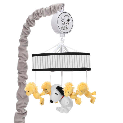 Classic Snoopy & Woodstock Musical Baby Crib Mobile Soother Toy
– Lambs & Ivy