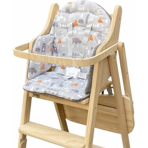 Highchair Cushion Insert Baby High Chair Cover Pad Chair Seat Cushion Liner Mat Padding Wooden Highchair Protection Pad