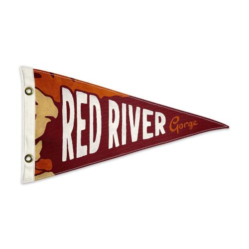 Red River Gorge Vintage-Inspired Canvas Park Pennant