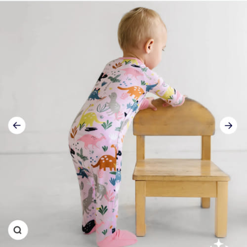 Pink Jurassic Jungle Zippy - Little Sleepies