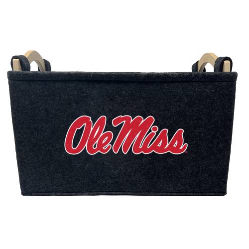 Ole Miss Rebels Officially Licensed Basket | Great for Home Decor & Dog Toys