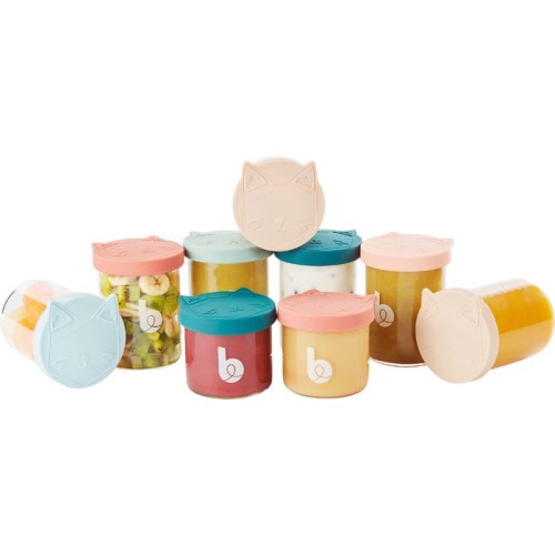 Babymoov 9-Pack Assorted Isy Glass Jars, Multi