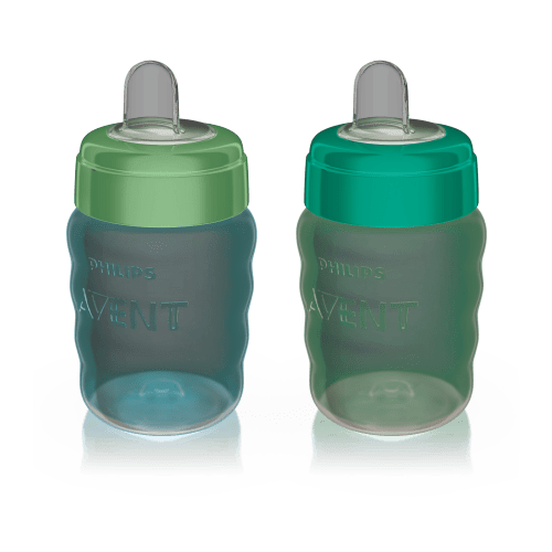 Philips Avent Soft Sippy Cup, Blue/Green, 2-pk