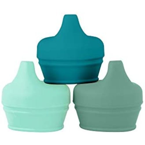 Boon SNUG Spout Sippy Lids, Assorted Colors (Pack of 3)