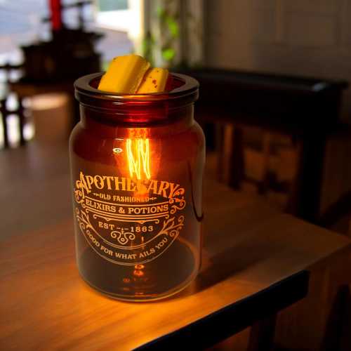 Vintage Bulb Apothecary Fragrance Warmer | Elegant Aromatherapy Décor for Wax Melts & Essential Oils