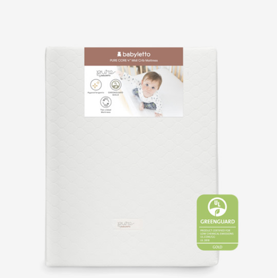 Pure Core Midi Crib Mattress w/ Quilted Waterproof Cover – Babyletto