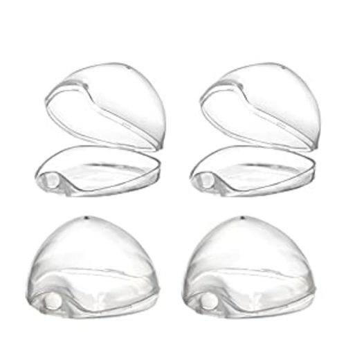Accmor Pacifier Case, Pacifier Holder Case, Pacifier Container for Travel, BPA Free, Transparent, 4 Pack