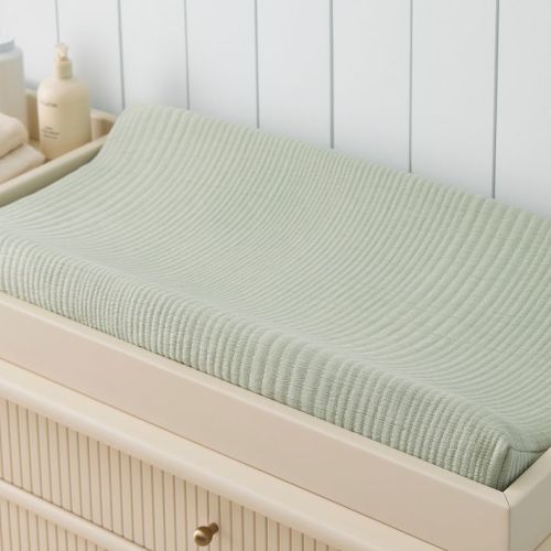 Organic Cotton Matelasse Changing Pad Cover
