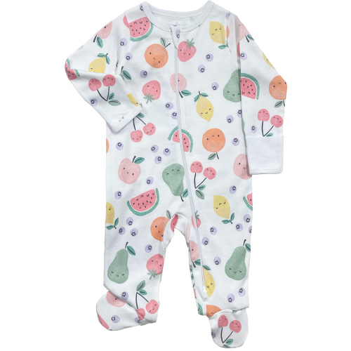 Wonder Nation Baby Gender Neutral Zip Front Footed Sleep N Play Pajamas, Sizes Preemie-6/9 Months