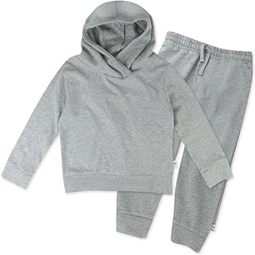 HonestBaby Multipack Pullover Hoodie Sweatshirt Jogger Sweatpant Sets Organic Cotton Baby, Toddler, Boys, Girls, Unisex