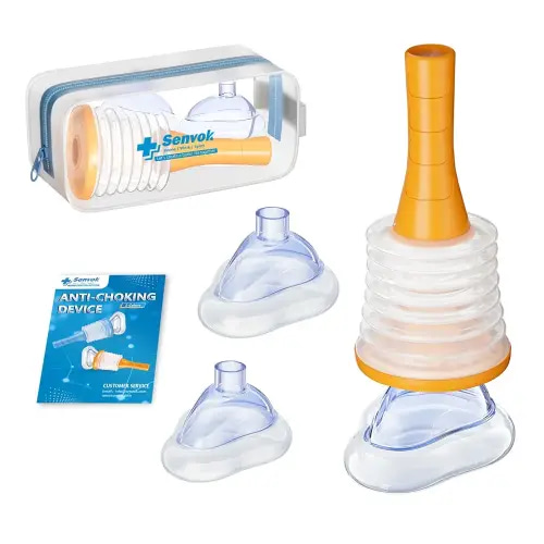 Senvok Anti Choking Device, FSA HSA Eligible, Choking Rescue Device for Kids and Adults, Portable Airway Suction Device, Heimlich Device for Home & Travel First Aid Kit