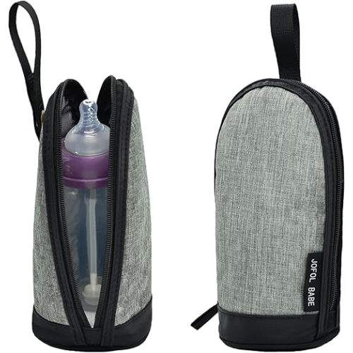 JOFOL BABE-Bottle Bag Breastmilk Cooler Bag Travel,Baby Bottle Cooler Bag Bottle Bag,Breastmilk Cooler Bag Insulated Bottle Bag,Insulated Baby Bottle Bag for Daycare