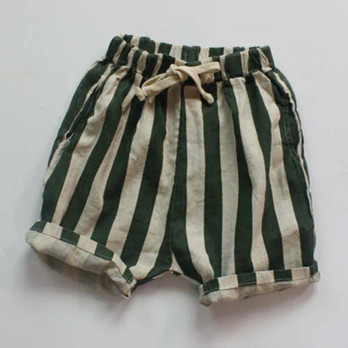 Striped Elastic Waist Shorts – August + Willow