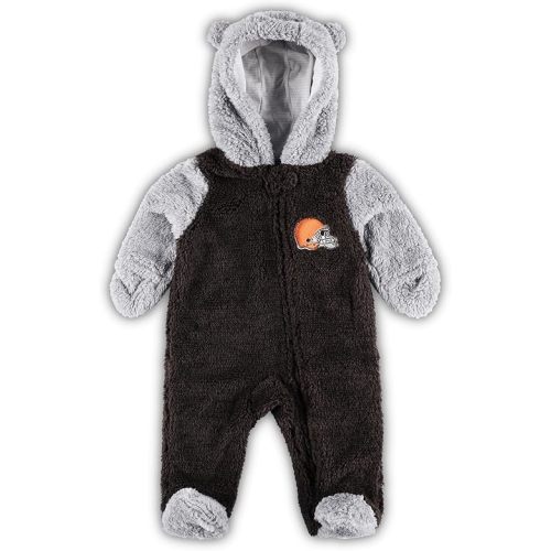 Outerstuff Newborn & Infant NFL Game Nap Teddy Fleece Bunting Full-Zip Sleeper