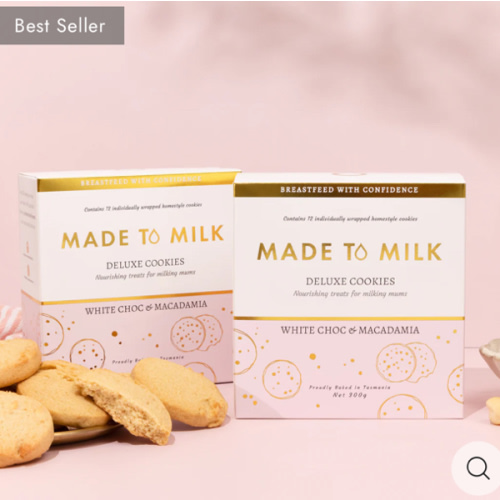 White Choc & Macadamia Nut Lactation Cookie