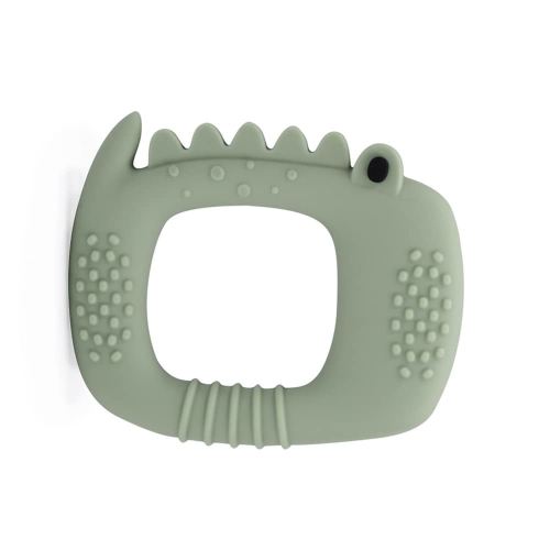 Loulou Lollipop Wild Silicone Baby Teether - Alligator Sage