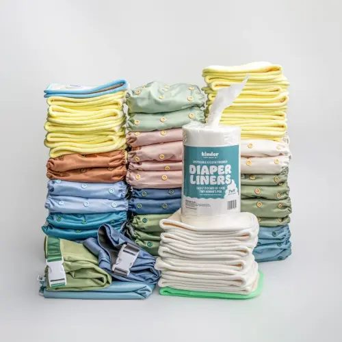 New Parent Starter Bundles: Pocket Cloth Diapers with Athletic Wicking Jersey and More