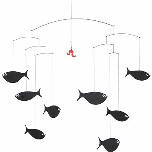 Flensted Mobiles Shoal of Fish Hanging Mobile - 24 Inches Premium-Grade Cardstock