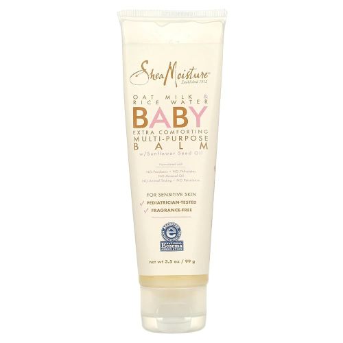 Baby Multi-Purpose Balm, Oat Milk & Rice Water, 3.5 oz (99 g), SheaMoisture