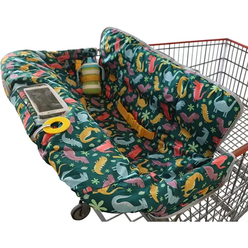 Suessie Shopping Cart Cover and High Chair Cover, Dinosaurs
