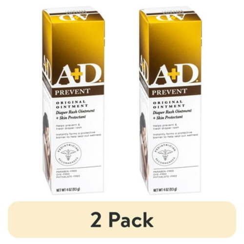 (2 pack) A+D Original Diaper Rash Ointment, 4oz