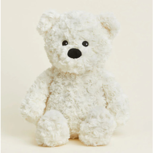 Microwavable Cream Curly Bear Warmies | Warmies USA