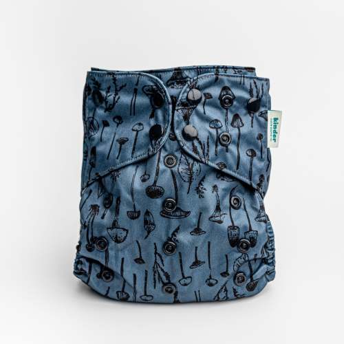 Botanicals Patterned Pocket Cloth Diaper with Athletic Wicking Jersey