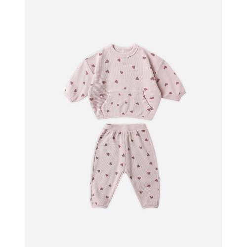 Waffle Slouch Set || Hearts – Quincy Mae