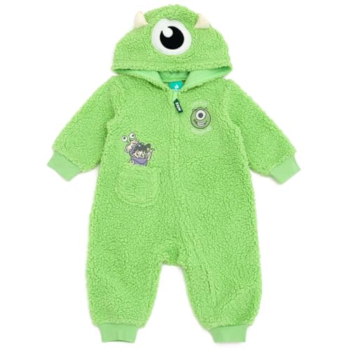 Disney Winnie the Pooh Mickey Mouse Lilo & Stitch Jack Skellington Monsters Inc Baby Zip Up Coverall Newborn to Infant Sizes
