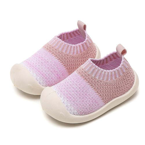 OSOLU Baby Shoes Baby Boys Girls Sock Shoes Breathable Toddlers Slippers Indoor Outdoor Boots First Walking Shoes On Sneakers Non-Slip With Soft Rubber Soles Newborn Classic Footwear, 12-15Months