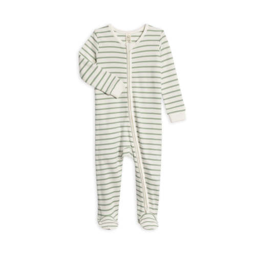 Peyton Zipper Sleeper (Vitto Stripe / Jade)