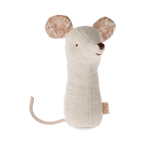 Lullaby Friend Rattles, Mouse - Natural