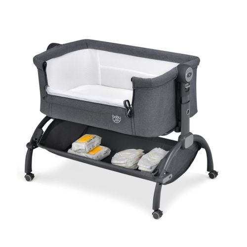 Infans 3-in-1 Portable Baby Bassinet Bedside Cradle W/ Mattress& Storage Basket
